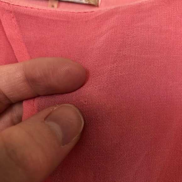 FREEBIRD Pink Boho Flounce Trim Party Wedding Guest Mini Dress Small / Medium ?? - Picture 9 of 14